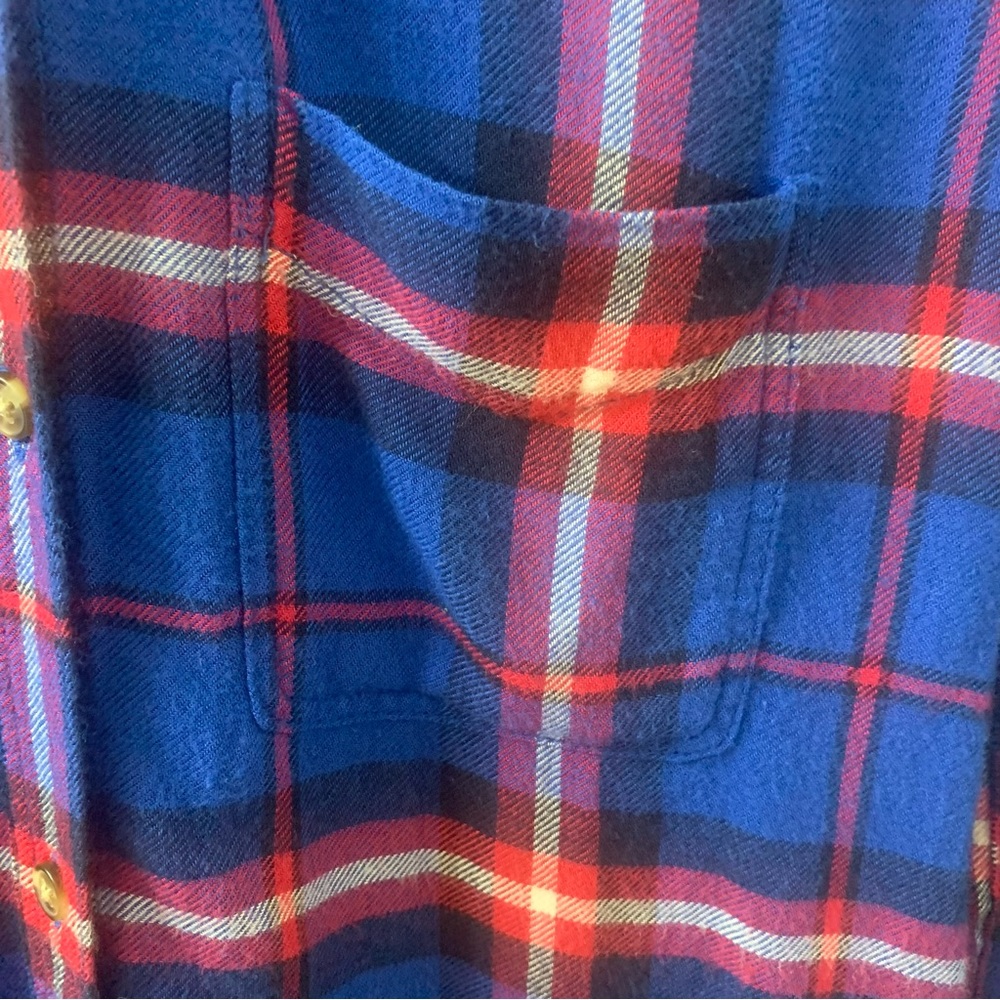 AEO Small Ahh-Mazingly Plaid Flannel Boyfriend Shirt - Picture 11 of 14